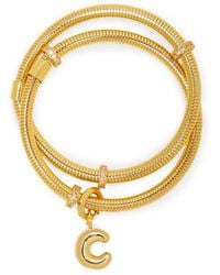 Saachi - Bubble Charm Initial Bracelet - Lyst