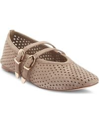 Steve Madden - Lissa Perforated Mary Jane Flat - Lyst