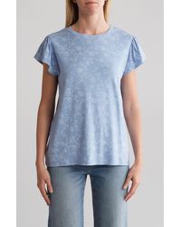 C&C California - Estelle Flutter Sleeve T-shirt - Lyst