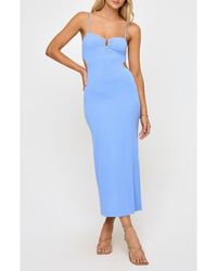 LSPACE - Cameron Cutout Rib Cover-Up Midi Dress - Lyst