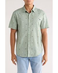Billabong - Sunspell Short Sleeve Cotton Button-Up Shirt - Lyst