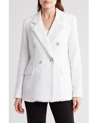 Nanette Lepore - Double Breasted Tweed Blazer - Lyst