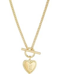 Adornia - Initial Heart Toggle Necklace - Lyst