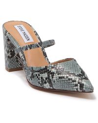 steve madden forever chain pointed toe mule tan