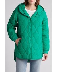 BCBGeneration - Onion Quilt Hooded Jacket - Lyst