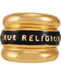 TRUE RELIGION - Logo Cigar Ring - Lyst