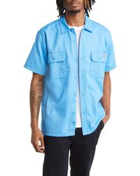 Dickies - Solid Short Sleeve Button-up Work Shirt - Lyst