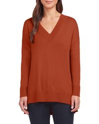 Matty M - Side Slit Sweater - Lyst