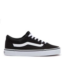 Vans Denim Ward Lo Sneaker in Taupe (White) - Lyst