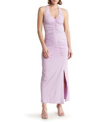 Collective Concepts - Shirred Sleeveless Body-con Dress - Lyst