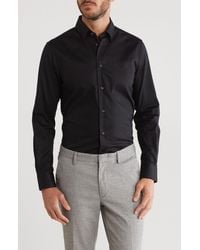 Class Roberto Cavalli - Slim Fit Textured Dress Shirt - Lyst