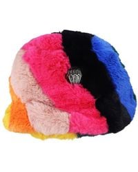 Kurt Geiger - Faux Fur Bucket Hat - Lyst