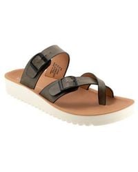 LOS CABOS - Nin Double Buckle Slide Sandal - Lyst