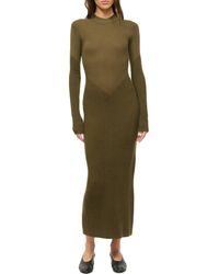STAUD - Ramona Long Sleeve Wool Blend Sweater Dress - Lyst