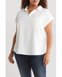 Pleione - Crinkle Collared Top - Lyst