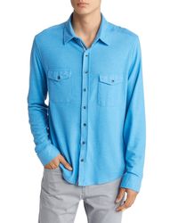 Stone Rose - Dry Touch® Performance Fleece Button-up Shirt - Lyst