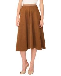 Halogen® - Faux Suede Wide Leg Culottes - Lyst