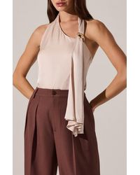 Astr - Alyx Satin Halter Top - Lyst