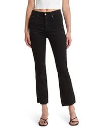 AG Jeans - Farrah Raw Hem High Waist Ankle Bootcut Jeans - Lyst