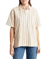 Madewell - Signature Poplin Short Sleeve Button-up Shirt - Lyst