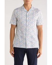 Bugatchi - Cole Short Sleeve 8-Way Stretch Ooohcotton Button-Up Shirt - Lyst