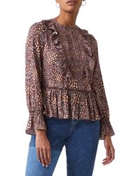 French Connection - Faith Abstract Print Top - Lyst
