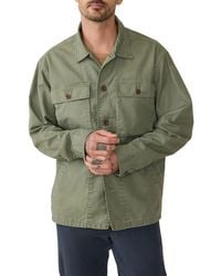 Faherty - Commander Cotton & Linen Button-Up Shirt Jacket - Lyst