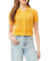 Love By Design - Sola Button Front Knit Top - Lyst