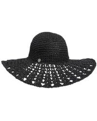 Steve Madden - Textural Straw Crochet Floppy Hat - Lyst