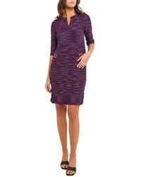 Misook - Tweed Shift Dress - Lyst