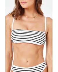 LSPACE - Hazel Stripe Bikini Top - Lyst