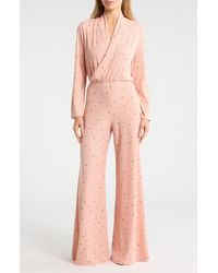 Go Couture - Surplice V-Neck Long Sleeve Jumpsuit - Lyst