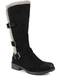 white mountain mid calf boots