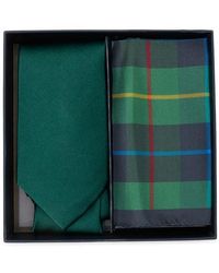 Brooks Brothers - Solid Tie & Tartan Pocket Square Set - Lyst