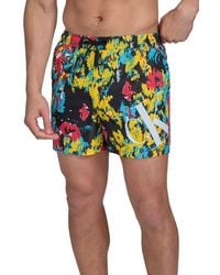 Calvin Klein - Ck Outline Volley Swim Trunks - Lyst