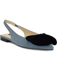 Nine West - Junnie Pointed Toe Slingback Flat - Lyst