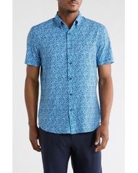 Con.struct - Floral Short Sleeve Woven Button-Down Shirt - Lyst