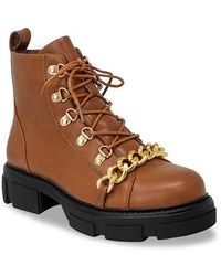 In Touch Footwear - Curb Chain Trimmed Lug Sole Boot - Lyst