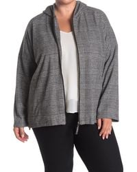 supreme plaid front zip sweater