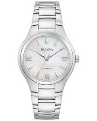 Bulova - Classic Mother-Of-Pearl Dial Automatic Bracelet Watch, 34Mm - Lyst