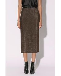 Walter Baker - Erica Metallic Midi Skirt - Lyst