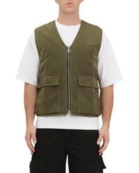 Purple Brand - Woven Full Zip Vest - Lyst