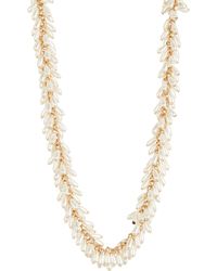 Tasha - Imitation Pearl Bead Necklace - Lyst