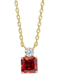 Savvy Cie Jewels - Cubic Zirconia Birthstone Pendant Necklace - Lyst
