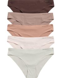 Danskin - Assorted 5-Pack Rib Microfiber Hipster Briefs - Lyst