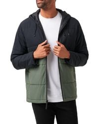 Travis Mathew - Torch Runner Colorblock Quilted Hooded Jacket - Lyst