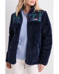 Vineyard Vines - Quilted High Pile Fleece Jacket - Lyst