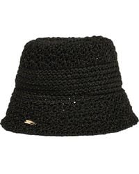 Steve Madden - Alex Metallic Crochet Bucket Hat - Lyst