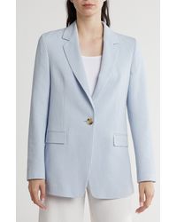 BOSS - Jocalua Stripe One-button Seersucker Jacket - Lyst