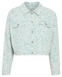 Ichi - Calies Crop Trucker Jacket - Lyst